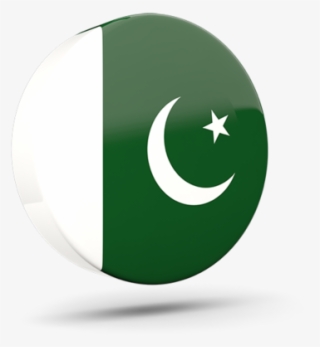 Illustration Of Flag Of Pakistan - Pakistan Glossy Round Icon