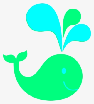 Clipart Green Whale