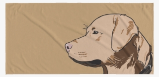 Labrador Beach Towel - 拉 布 拉 多 犬 卡通
