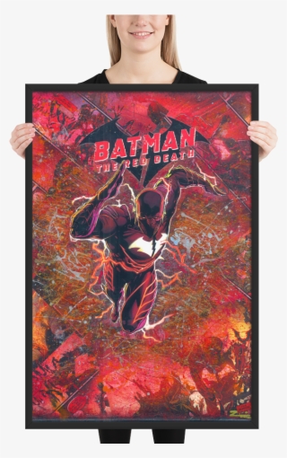 The Red Death Dark Knights Metal Comic Canvas Framed - Poster