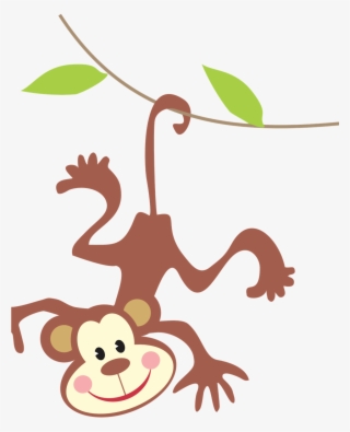 Clipart Monkey Jungle Animal - Monkey In Jungle Clipart