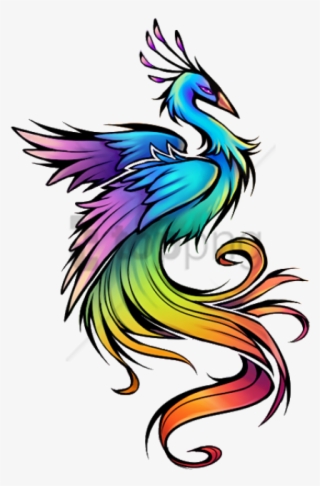 Free Png Download Color Tattoo Png Png Images Background - Colourful Phoenix Bird