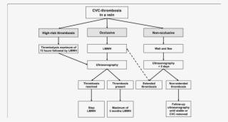 Cvc-thrombosis In A Blood Vein - Diagram