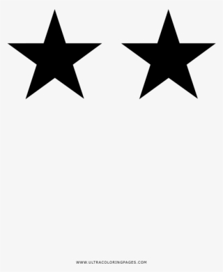 Two Stars Coloring Page - Sticker