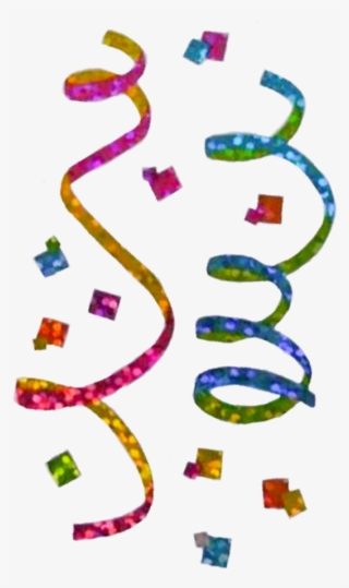 X Transparent Glitter Confetti Rainbow Sticker Retro