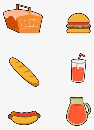 Hand Drawn Cartoon Fast Food Png And Psd
