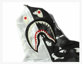 Bape 12211529 Men's Jacket Printing Hoodie Coat Shark - Great White Shark