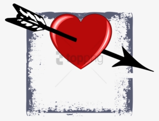 Free Png Download Corazon De San Valentin Con Flecha - Versos Románticos