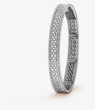 Perlée Diamonds Bracelet, Large Model - Van Cleef Diamonds Bangle