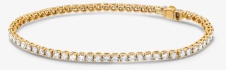 18k Rg/yg Tennis Pave Diamond Bracelet - צמיד טניס יהלומים זהב צהוב