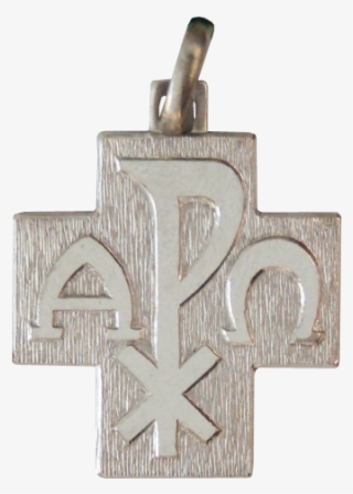 18 Carat White Gold Cross - Locket