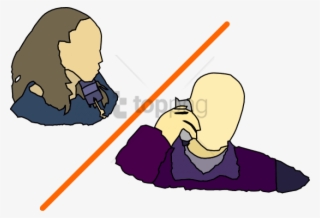 Free Png Download 2 People Talking On The Phone Png - Talking On The Phone Clip