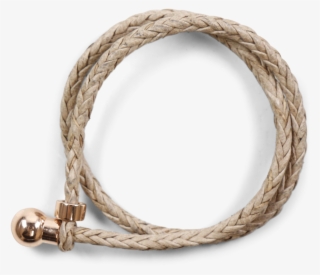 Bracelets Caro 2 Woven Rope Accessory Rose Gold - Circle