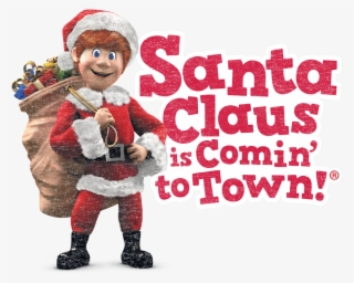 Santa Claus Is Comin To Town Santa Logo Men's Regular - Santa Claus Is Comin To Town Png