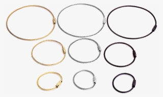 Musri Wire Circle Keychain Wire Rope Stainless Steel - Circle