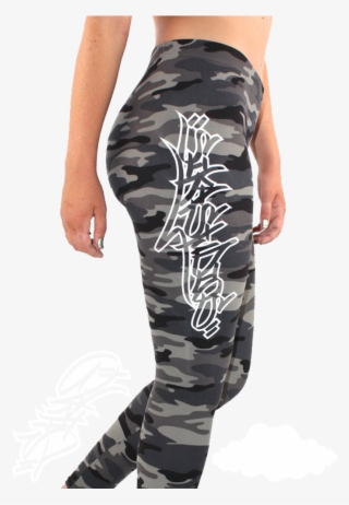 Image Of Galdem Camo Leggings Red/grey/woodland Camo - Girl