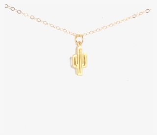 Minimalist Cactus Necklace - Pendant