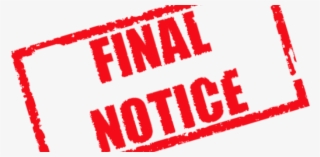 Debt Recovery - Final Notice Stamp