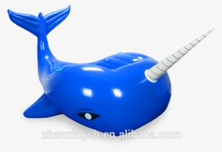 Newest Special Whale Design Pvc Inflatable Water Animal - Narwhal Pool Float