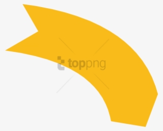 Free Png Curved Arrow Orange Png Image With Transparent - Yellow Arrow Curve Clipart