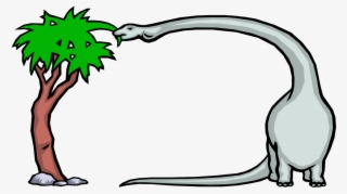 Brontosaurus Frame - Cartoon Long Neck Dinosaur