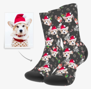 Christmas Custom Socks - Pembroke Welsh Corgi