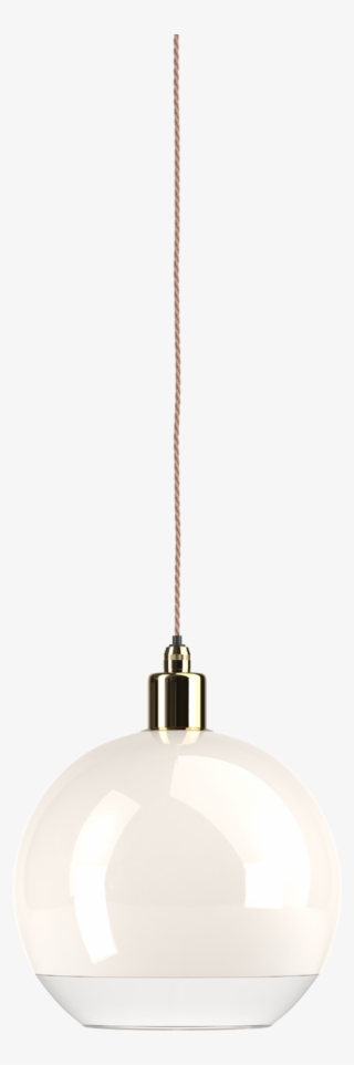 White Hereford Glass Globe With A Clear Rim Bathroom - Sphere