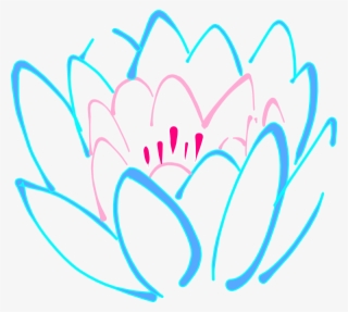 How To Set Use Lotus 3 Colour Blue Svg Vector