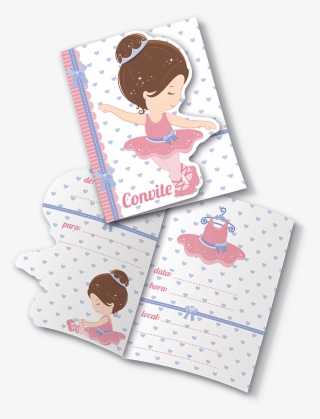 Titulo Produto - Convite Bailarina Festcolor