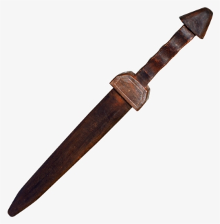 5 In Dark Wood Medieval Practice Sword, , Panther Trading - Machete