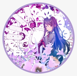 Yuri Purple Pastel Icon Sticker Purple Pastel Anime - Cartoon