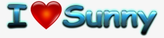 Sunny Love Name Heart Design Png - Gagan Name