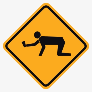 Student Sign Warning Clip Art - Kangaroo Sign Clipart