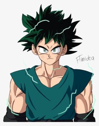 A Fusion Of Goku And Deku - Cartoon