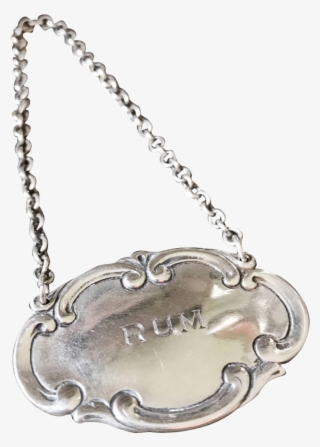 Vintage Tiffany & Co Sterling Liquor Decanter Tag - Chain