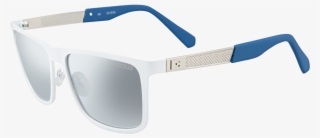 The Silver Mirror Lenses And Guess Logo Along The Temples - Plastic