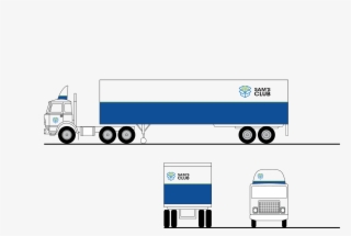 Corporate Re-branding & Identity For Sam's Club - Trailer Truck