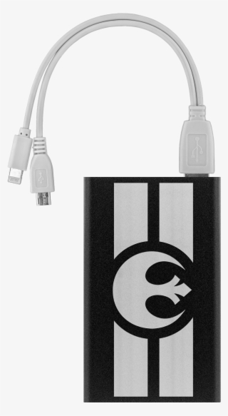 Rebel Alliance Etched Portable Power Bank﻿ - Star Wars T Shirt