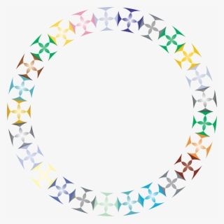 Prismatic Clover Big Image Png - Mandala Circle Border Png
