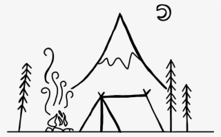 Drawn Camp Fire Log - Drawings Of A Campfire
