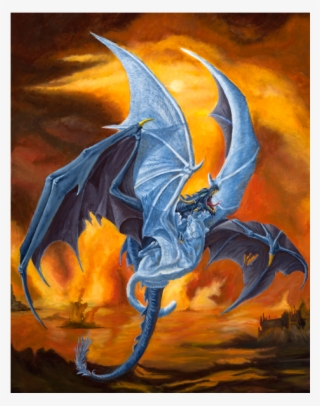 Fang And Fire Color Print - Painting