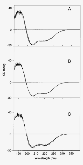 A±c Circular Dichroism Spectra Of Acpp, Nodf And The - Plot
