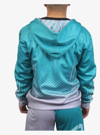 'a Picture Of A Sublimated Zip Hoodie, Ready To Be - Hoodie