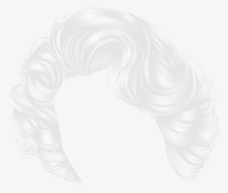 White Wig Png - Wig Long Hair Transparent Background