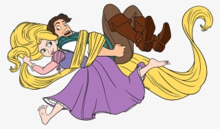 Crown Clipart Tangled - Rapunzel And Flynn Disney Clipart