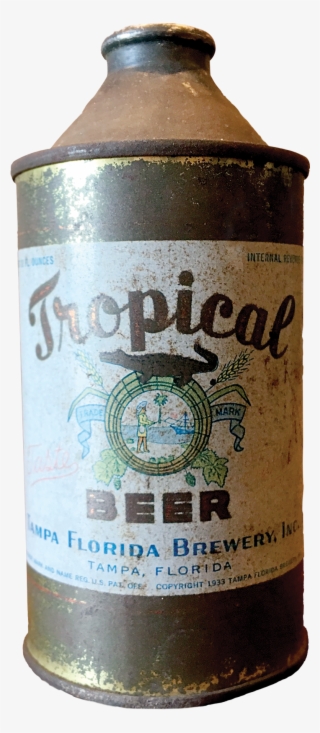 This Tropical Beer Can From The Tampa Florida Brewery - Beer Bottle