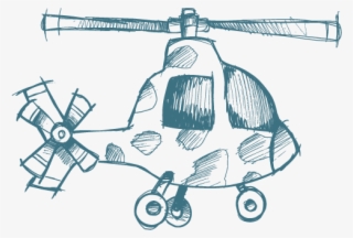 Airplane Sketch Aircraft Cartoon Private Plane Aircraftcartoon - Helicopter