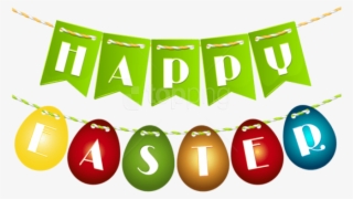 Free Png Download Happy Easter Egg Streamer Png Images - Happy Easter Clipart