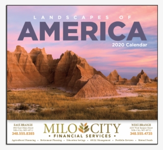 Picture Of Landscapes Of America Wall Calendar - Badlands