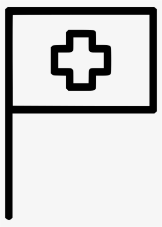 Flag Medical Hospital Cross Comments - Icon